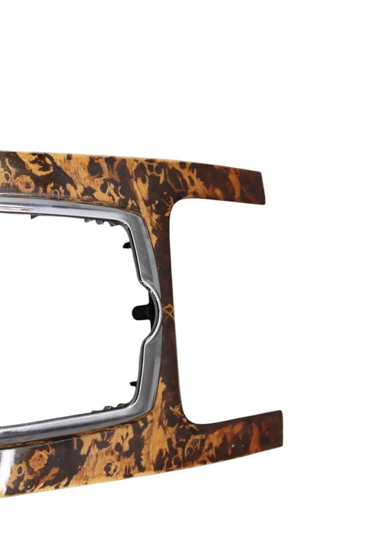 10-15 Jaguar X150 XK XKR Center Console Shifter Bezel Trim Wood Grain Oem