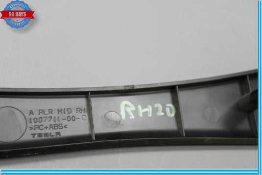 12-20 Tesla Model S Right Middle A Pillar Trim Cover Panel 100771100C Oem