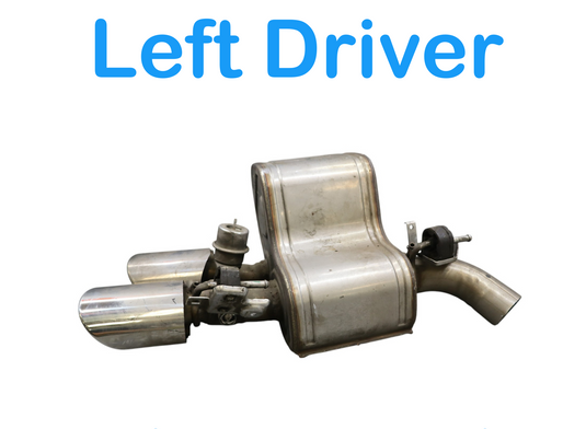 14-19 Maserati Ghibli M157 Left Side Exhaust Muffler Baffle Tips Silencer Oem