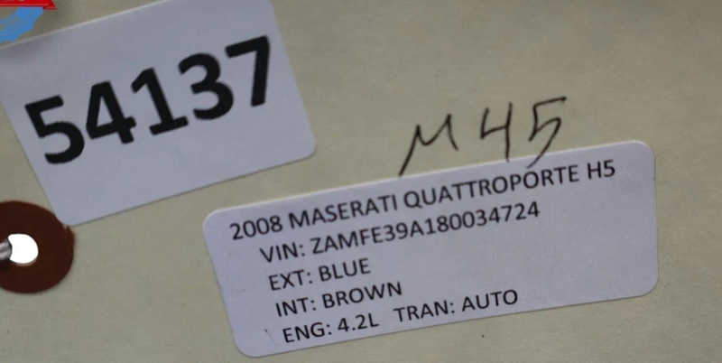 Load image into Gallery viewer, 05-08 Maserati Quattroporte Right Passenger Side Rear View Door Mirror Blue Oem
