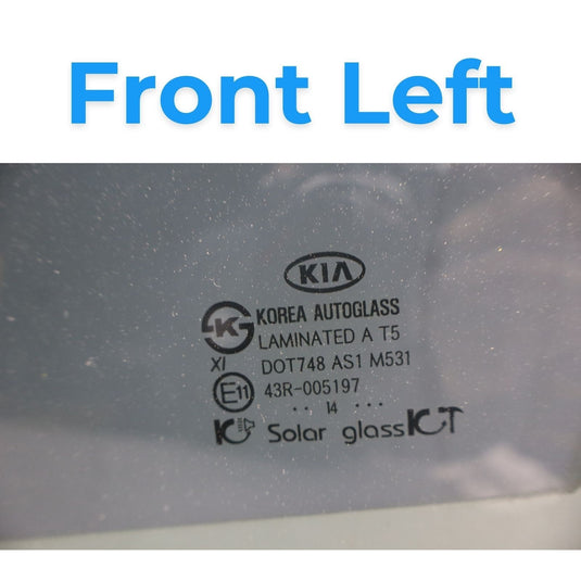 11-15 Kia Optima Hybrid TF Front Left Driver Side Door Window Glass Oem