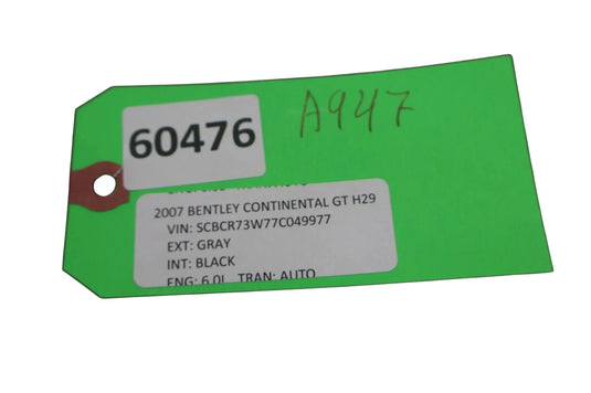 03-13 Bentley Continental GT Coupe Dash Relay Fuse Box Unit 3D0937495A Oem