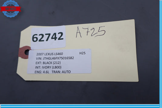 07-09 Lexus LS460 LS460L Parking Hand Brake Switch Assembly Oem