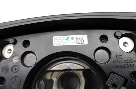 07-10 Mercedes-Benz S600 CL550 4 Spoke Steering Wheel Black W/ Paddles Wood Oem