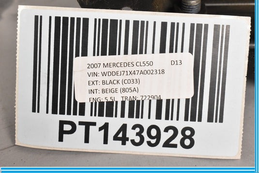 07-14 Mercedes CL550 CL600 W216 Front Right Bumper Reinforcement Bracket Oem