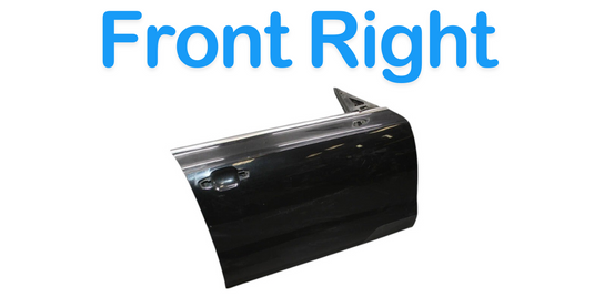 12-18 Audi A7 Front Right Passenger Side Door Shell Panel Black 4G8831052A  Oem