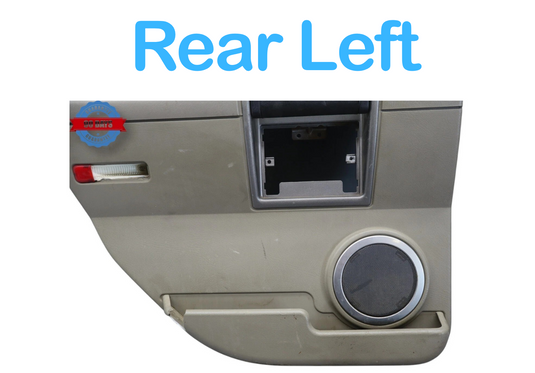 03-04 Hummer H2 Rear Left Driver Side Interior Door Panel Cover 10358810 Oem