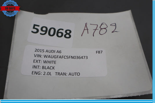 12-18 Audi A6 Quattro Left Side Dashboard Dash End Cap Cover Trim Panel Oem