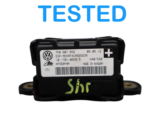 11-18 Porsche Cayenne 958 Turbo S Yaw Turn Rate Sensor 7P0907652 Oem