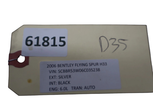 03-12 Bentley Flying Spur Front Right Passenger Side Door Handle Keyless Go Oem