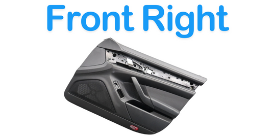 10-16 Porsche Panamera 970 Front Right Side Interior Door Panel Cover black Oem