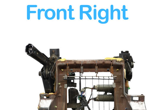 03-07 Hummer H2 Front Front Right Passenger Seat Track Frame W/Motors Black Oem