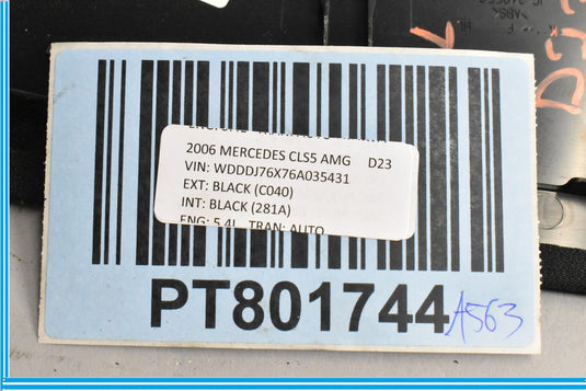 06-11 Mercedes CLS550 CLS55 AMG W219 Rear Left Door Trim Insert Cover Panel Oem