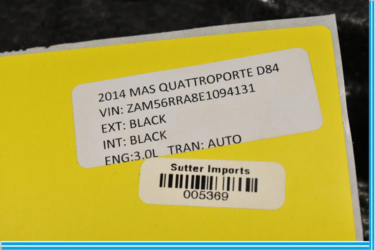 14-17 Maserati Quattroporte Front Left Driver Side Interior Door Panel Oem