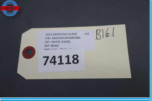 06-19 Mercedes X166 GL450 ML350 Front Right Side Seat Outer Cover Trim Oem