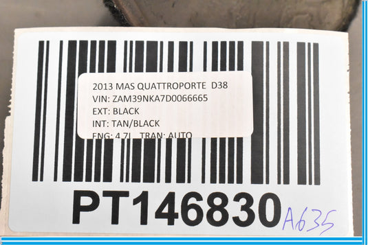 04-13 Maserati Quattroporte M139 Right Passenger Under Dash Lower Trim Cover Oem