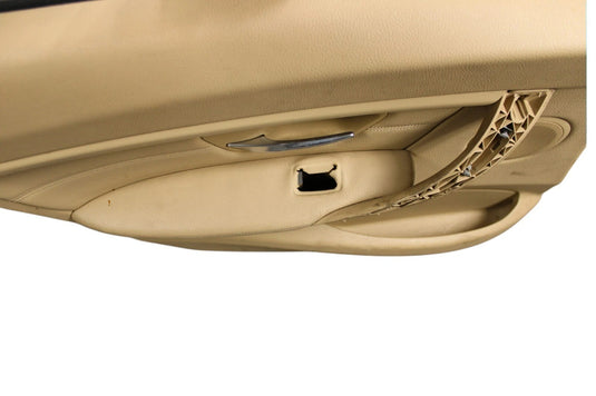 12-18 BMW 320i 328i F30 Rear Left Driver Side Interior Door Panel Beige OEM