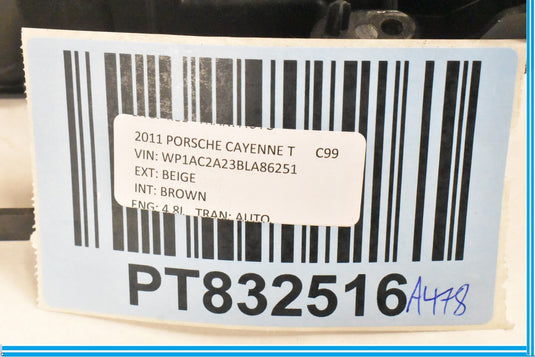 11-18 Porsche Cayenne Rear Center Console Frame Bracket Support 7P5863239L Oem