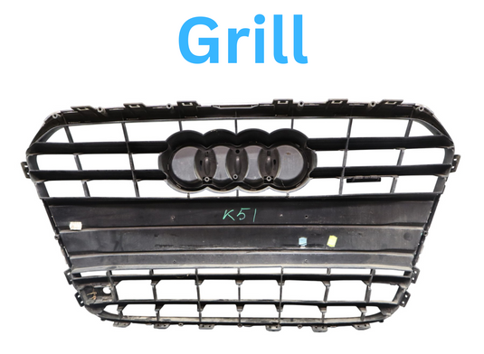 12-15 Audi A6 A6 Quattro Front Bumper Radiator Grille 4G0853653A Oem