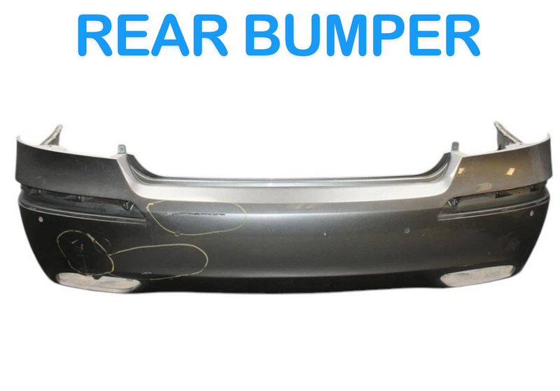 Load image into Gallery viewer, 11-13 Hyundai Equus Rear Back Bumper Cover Panel Assembly Silver 866403N010 Oem

