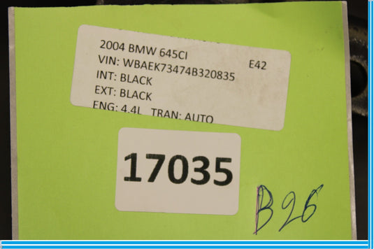04-05 BMW 645Ci E63 Front Left Driver Side Hood Bonnet Panel Hinge Oem