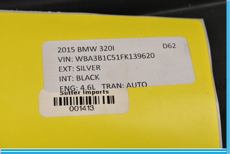 Load image into Gallery viewer, 12-18 BMW 320i 328i F30 Front Right Passenger Seat Back Trim Cover Panel Oem
