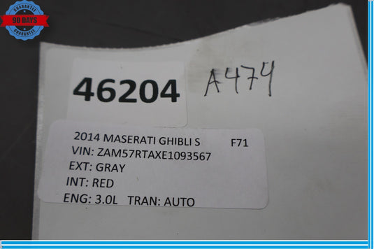 14-17 Maserati Ghibli S Sunroof Sun Roof Motor Regulator 673000063 Oem