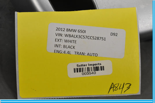 12-19 BMW F12 640i 650i Right Passenger Side Seat Backrest Recline Switch Oem