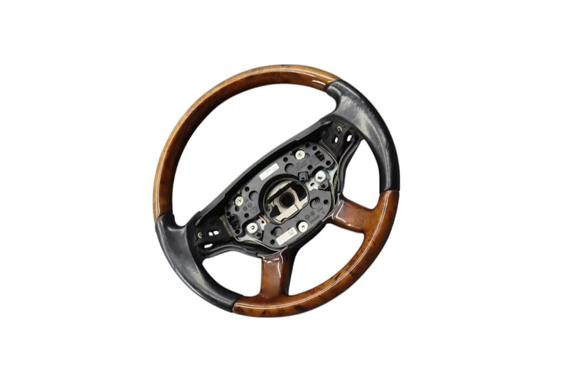 Load image into Gallery viewer, 07-10 Mercedes-Benz S600 CL550 4 Spoke Steering Wheel Black W/ Paddles Wood Oem
