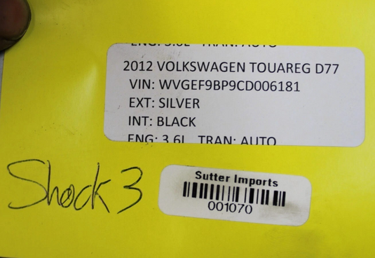 11-13 Volkswagen VW Touareg Front Left Side Suspension Shock Strut Absorber Oem