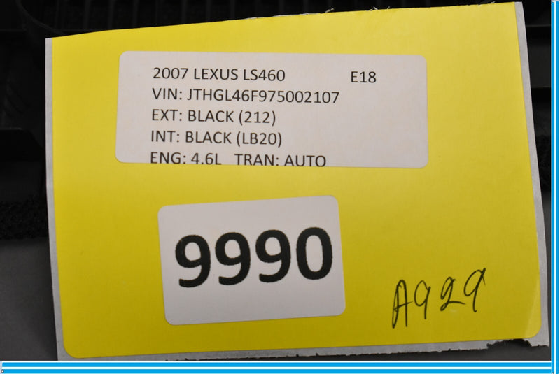 Load image into Gallery viewer, 07-09 Lexus LS460 Rear Center Deck Subwoofer Audio Speaker Cover Panel Oem
