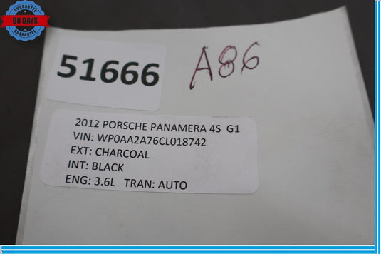10-16 Porsche Panamera Front Right Passenger Door Window Regulator Motor Oem