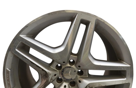 13-14 Mercedes X166 GL450 R21 Front Wheel Alloy Rim Silver 10Jx21H2 21'' Oem