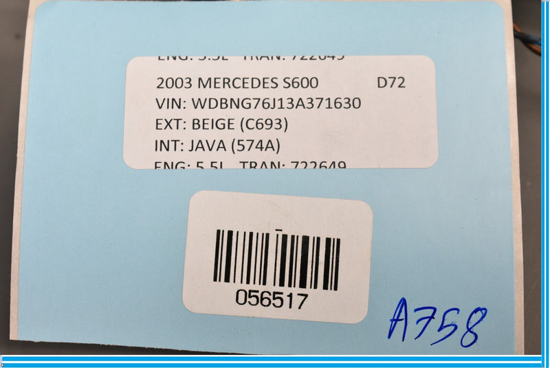 Load image into Gallery viewer, 00-06 Mercedes S500 S600 W220 Rear Left Driver Exterior Door Handle Oem
