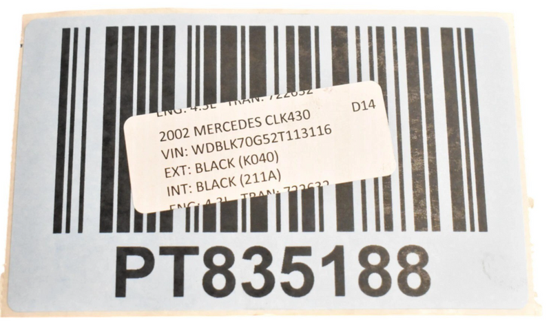 Load image into Gallery viewer, 06-11 Mercedes CLS550 CLS500 Front Left Interior Door Panel Black 2197202962 Oem

