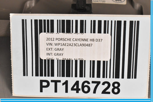 11-18 Porsche CAYENNE Tailgate Liftgate Upper Trim Cover Panel 7P5867603 Oem