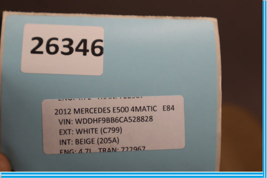 10-16 Mercedes E350 E400 E550 W212 Right Passenger Lower Bottom Seat Cushion Oem