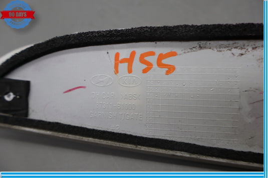 15-17 Hyundai Genesis Rear Trunk Lid Handle Molding Trim Cover Panel Oem