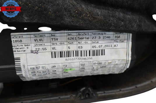 12-17 Audi A7 Quattro Front Left Driver Side Interior Door Cover Panel Trim Oem