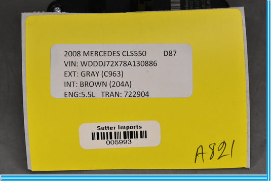 03-11 Mercedes CLS550 E550 W219 Rear Right Window Control Switch A2118219958 Oem