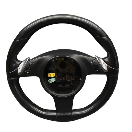11-14 Porsche Cayenne 958 S Multifunction Steering Wheel Assembly Black Oem
