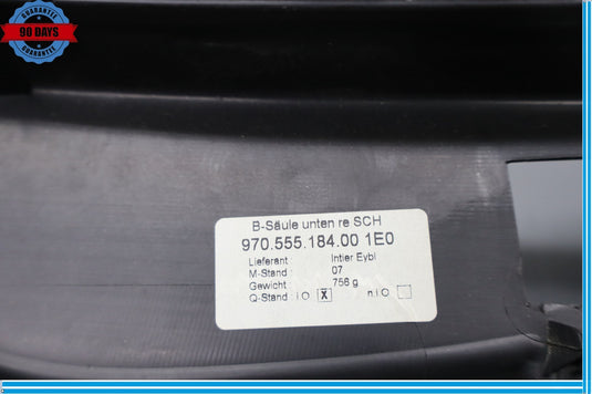 10-16 Porsche Panamera Right Passenger Center B Pillar Trim Cover Panel Oem