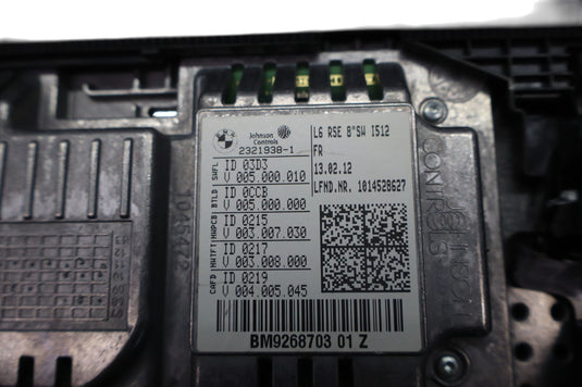 09-17 BMW 750Li 750Li xDrive Left Or Right Side Seat Display Screen Unit Oem