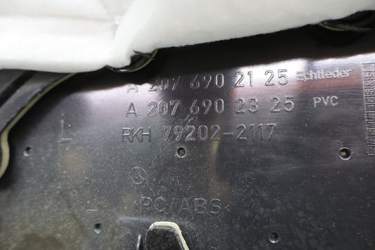 10–16 Mercedes E350 E550 W207 C207 Coupe Rear Left Side Door Panel W/ Switch Oem