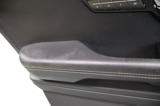 12-19 Range Rover Evoque L538 Front Left Door Trim Panel Assembly Black Oem