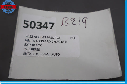 12-18 Audi A7 Quattro Front Left Side Door Audio Sound Tweeter Speaker Oem