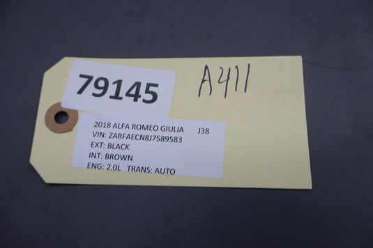 17-21 Alfa Romeo Giulia 2.0L Dash Navigation Center Display Screen Monitor Oem