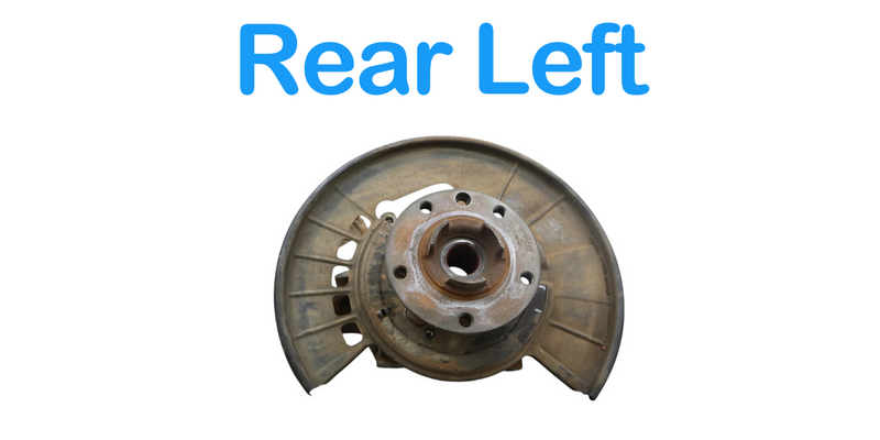 Load image into Gallery viewer, 11-17 Volkswagen VW Touareg Rear Left Wheel Spindle Knuckle Hub 7P0505435A Oem
