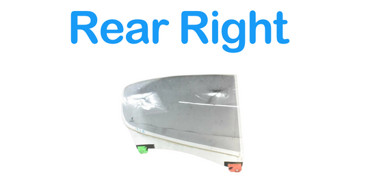 03-13 Maserati Quattroporte M139 Rear Right Passenger Side Door Window Glass OEM