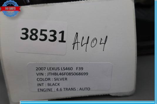 07-09 Lexus LS460 LS600h XF40 Rear Left Driver Side Inner Taillight Lamp Oem